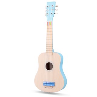 Toy guitar deluxe - natural/blue